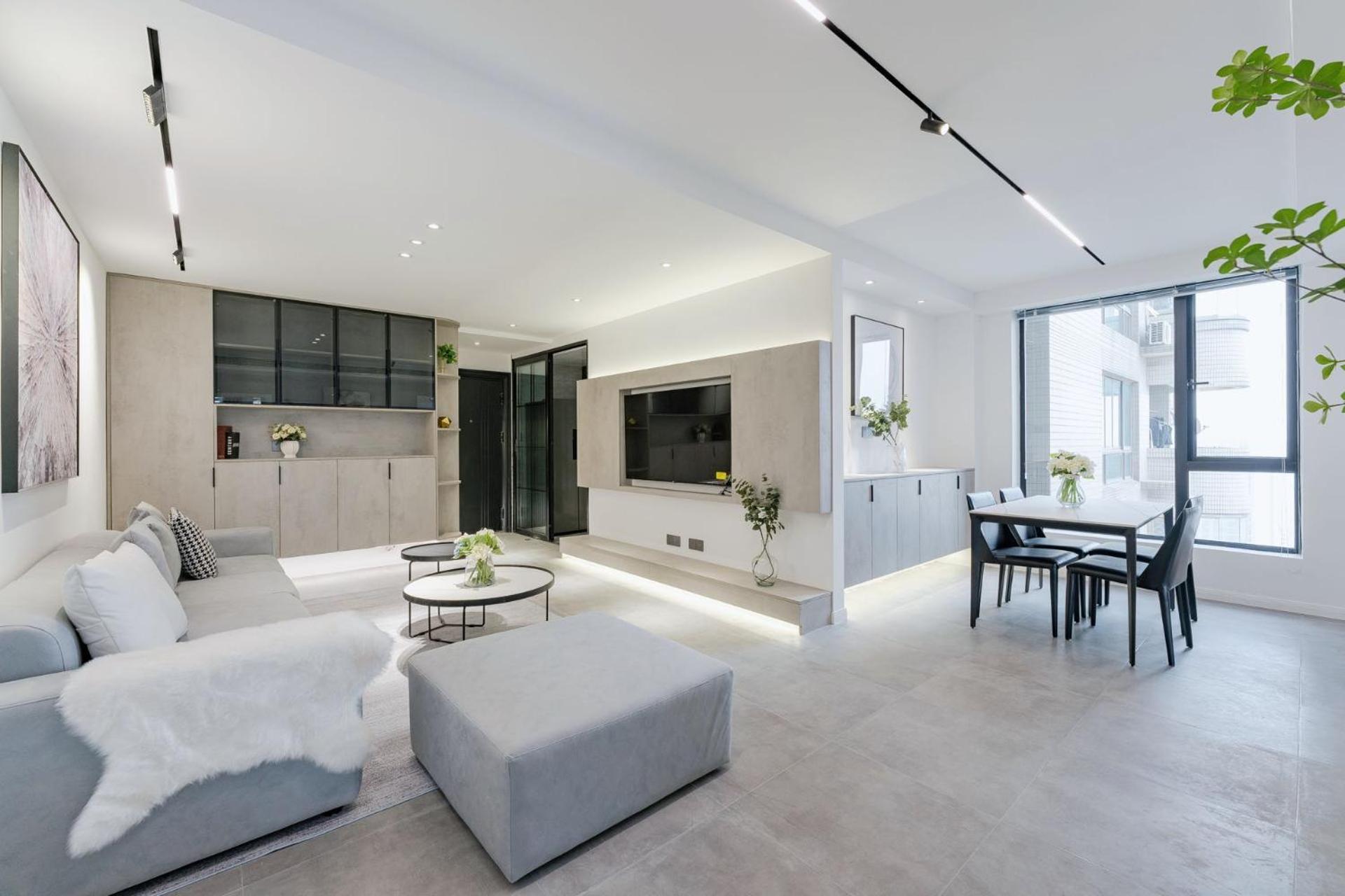 Eastern Hub - Zhongshan Park Metro Station 50m, Modern Light Three-bedroom